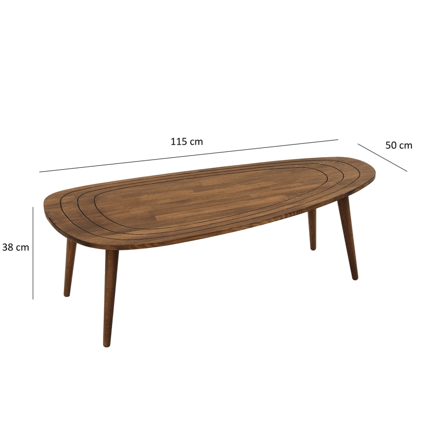 Table basse SISI en noyer