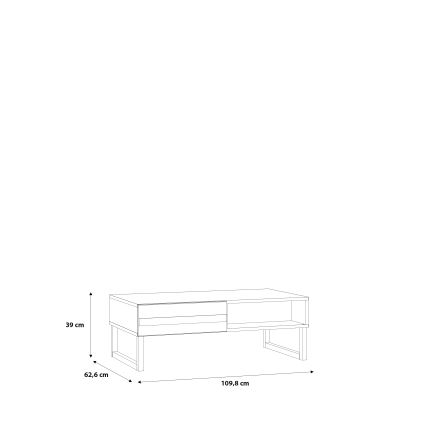 Table basse TARO blanche