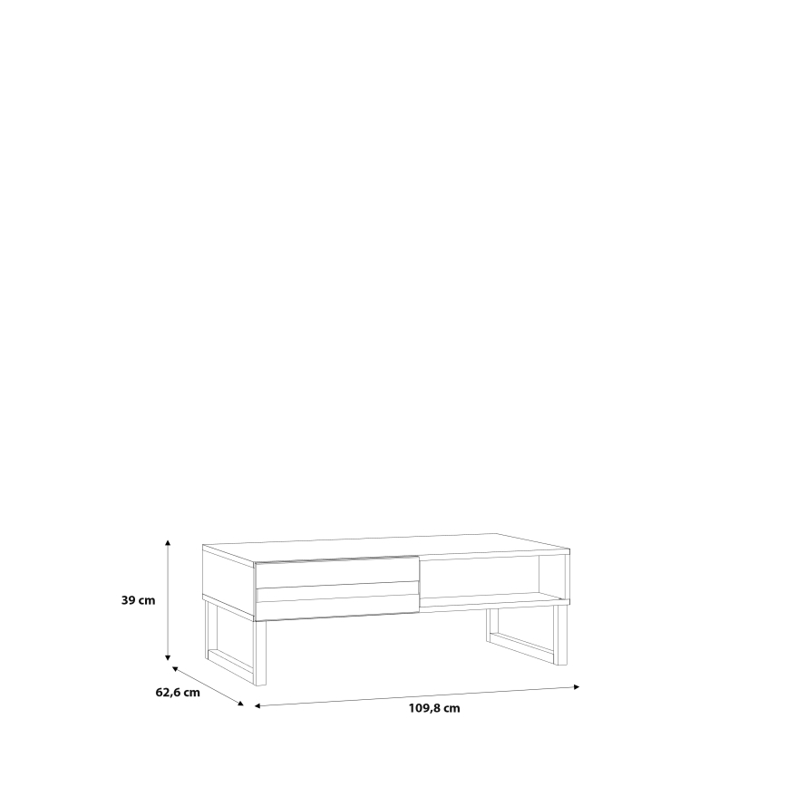 Table basse TARO blanche
