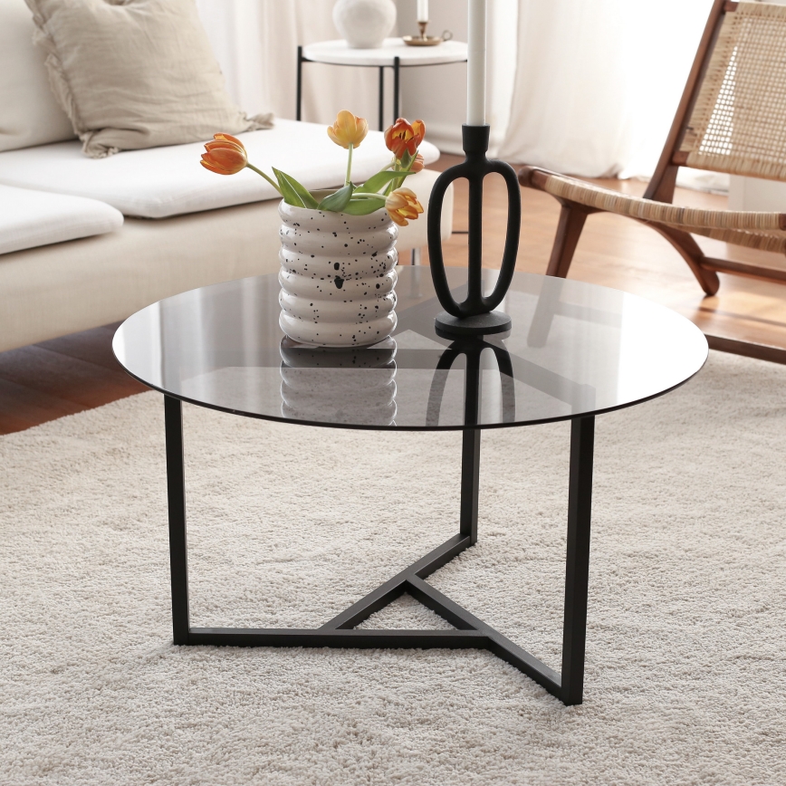 Table basse TRIO 42x75 cm noire