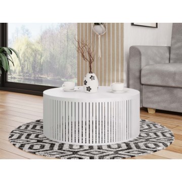 Table basse VELEDE 25x58,5 cm blanc