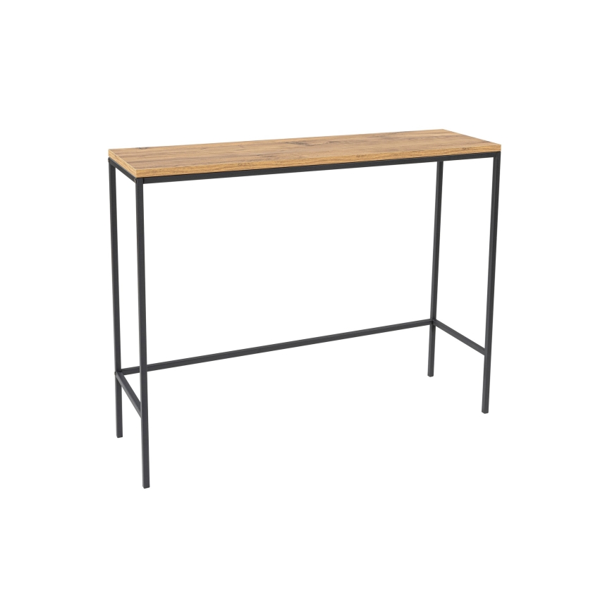 Table console CANVAS 80x100 cm pin atlantic/noir