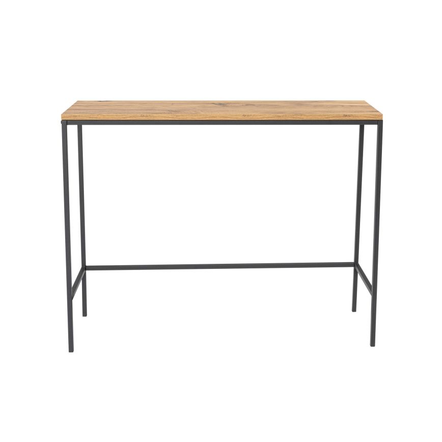 Table console CANVAS 80x100 cm pin atlantic/noir