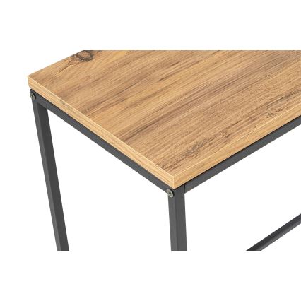 Table console CANVAS 80x100 cm pin atlantic/noir