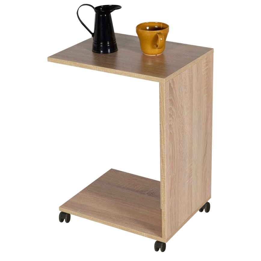 Table d'appoint 65x35 cm marron