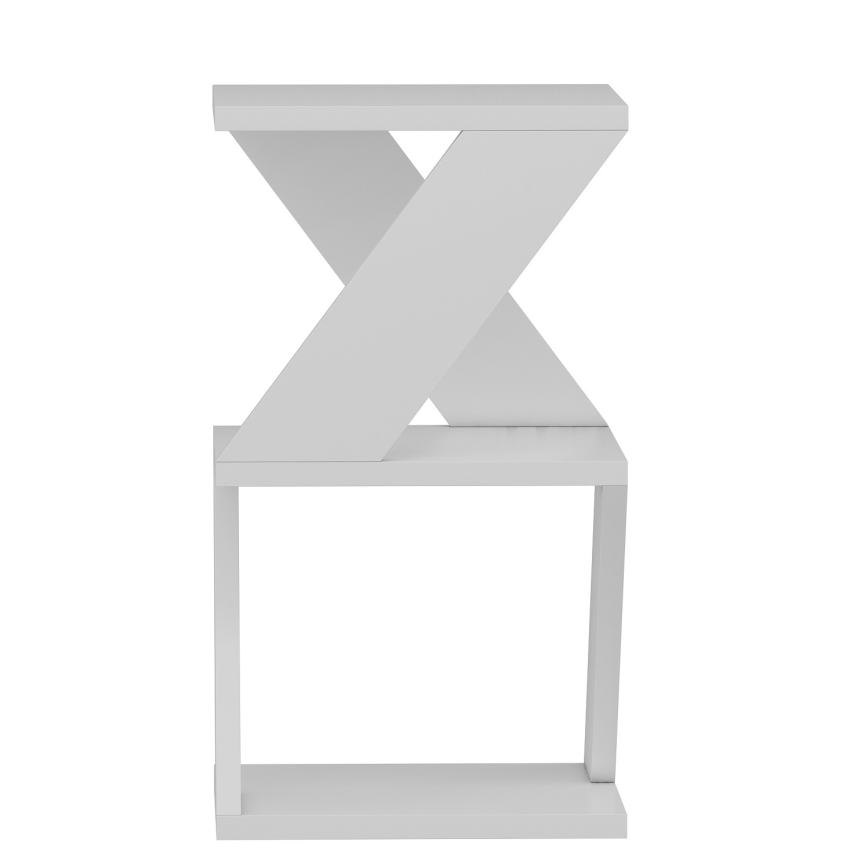 Table d'appoint ALBENI 50x30 cm blanc