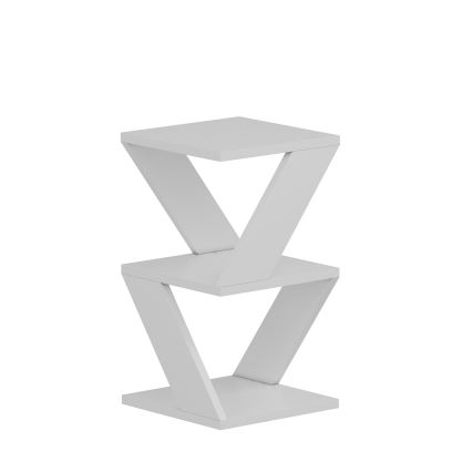 Table d'appoint ALBENI 50x30 cm blanc