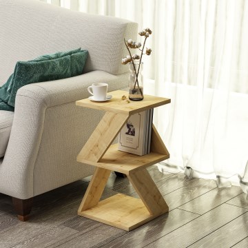 Table d'appoint ALBENI 50x30 cm marron