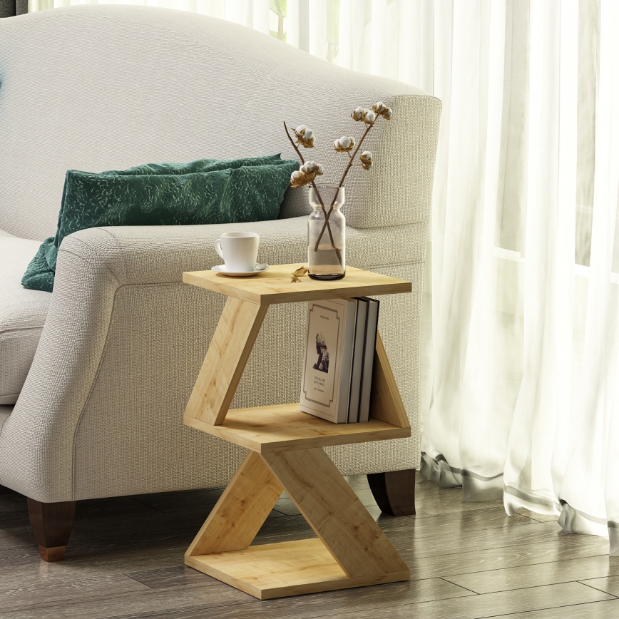 Table d'appoint ALBENI 50x30 cm marron