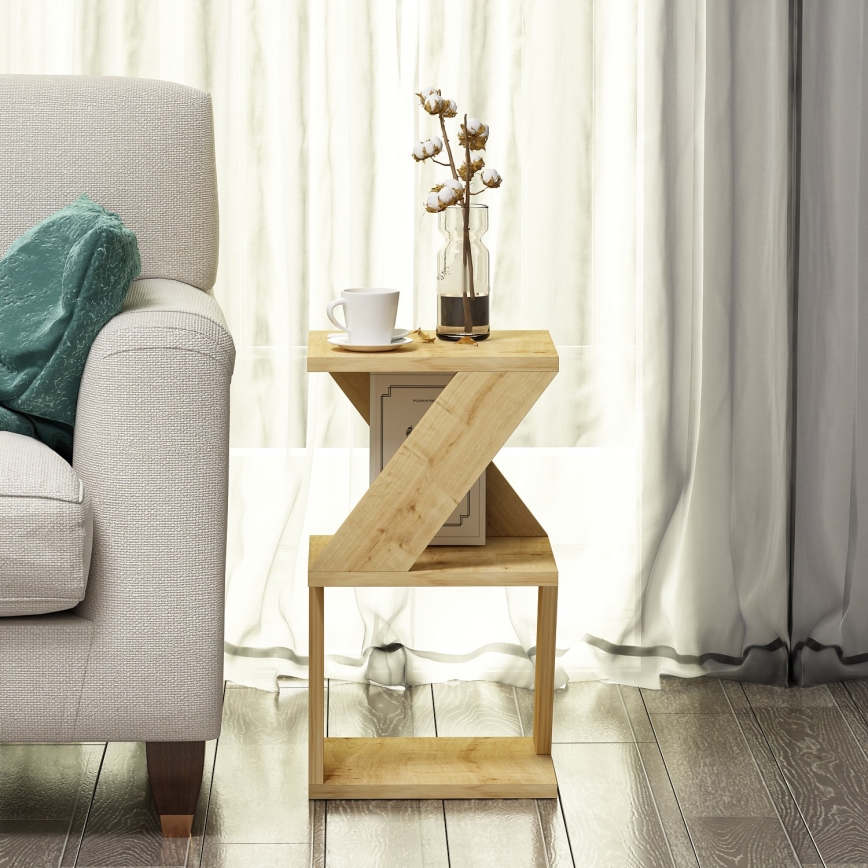 Table d'appoint ALBENI 50x30 cm marron