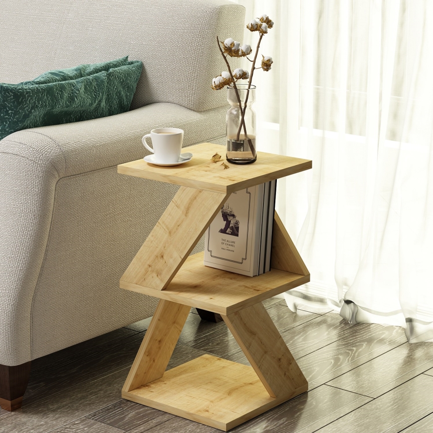Table d'appoint ALBENI 50x30 cm marron