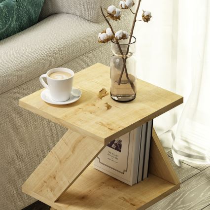 Table d'appoint ALBENI 50x30 cm marron