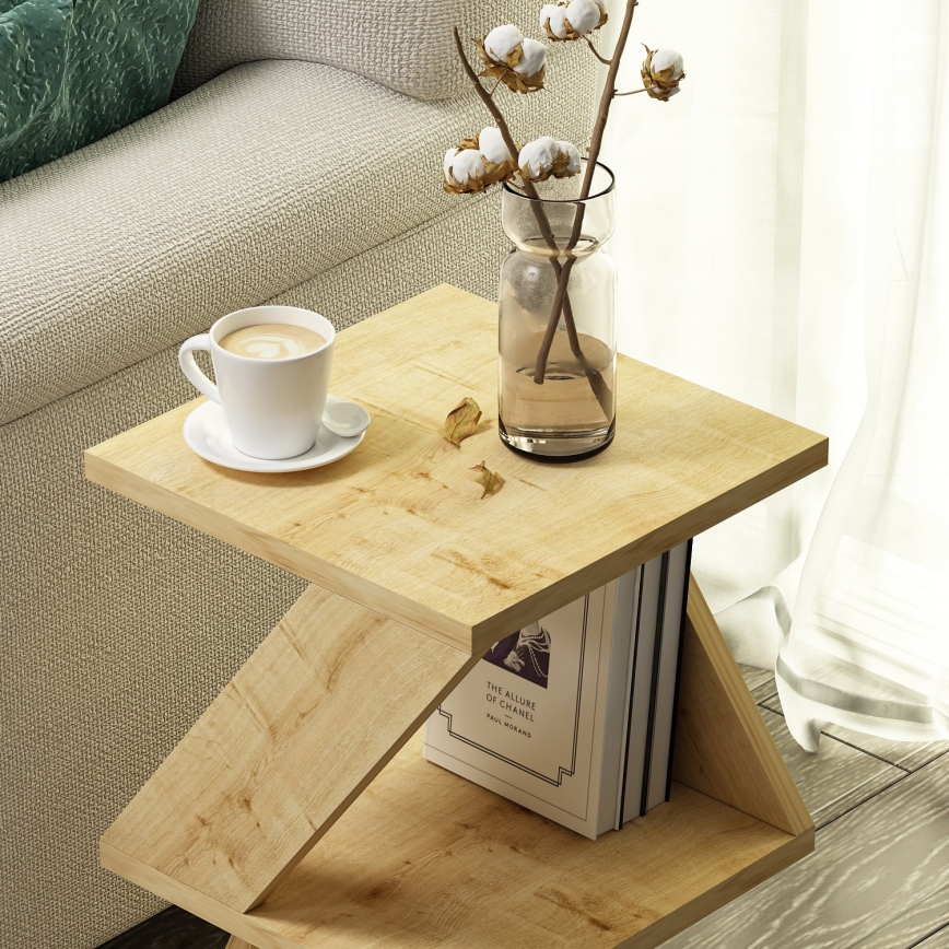 Table d'appoint ALBENI 50x30 cm marron