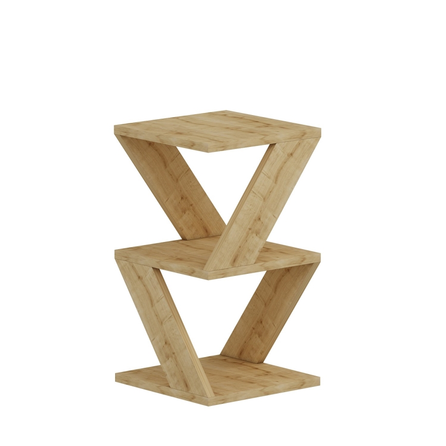 Table d'appoint ALBENI 50x30 cm marron