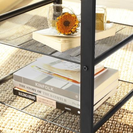 Table d'appoint ELDUR marron/noir