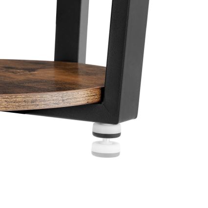 Table d'appoint ELDUR marron/noir
