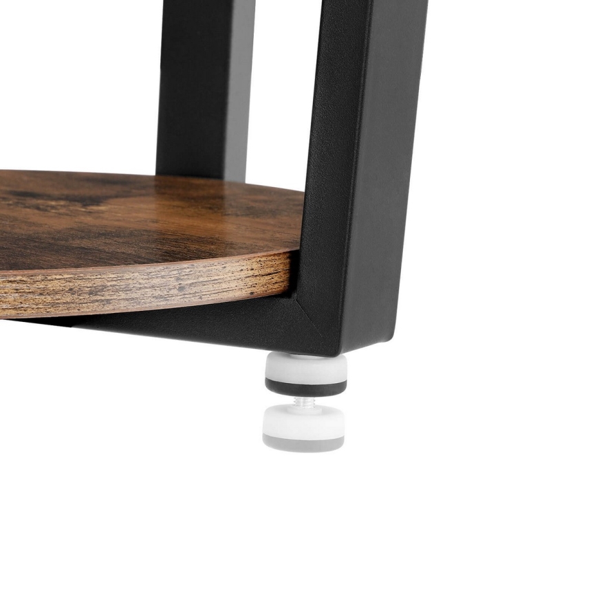 Table d'appoint ELDUR marron/noir