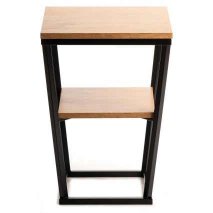 Table d'appoint EXPAND 57x40 cm noire/marron