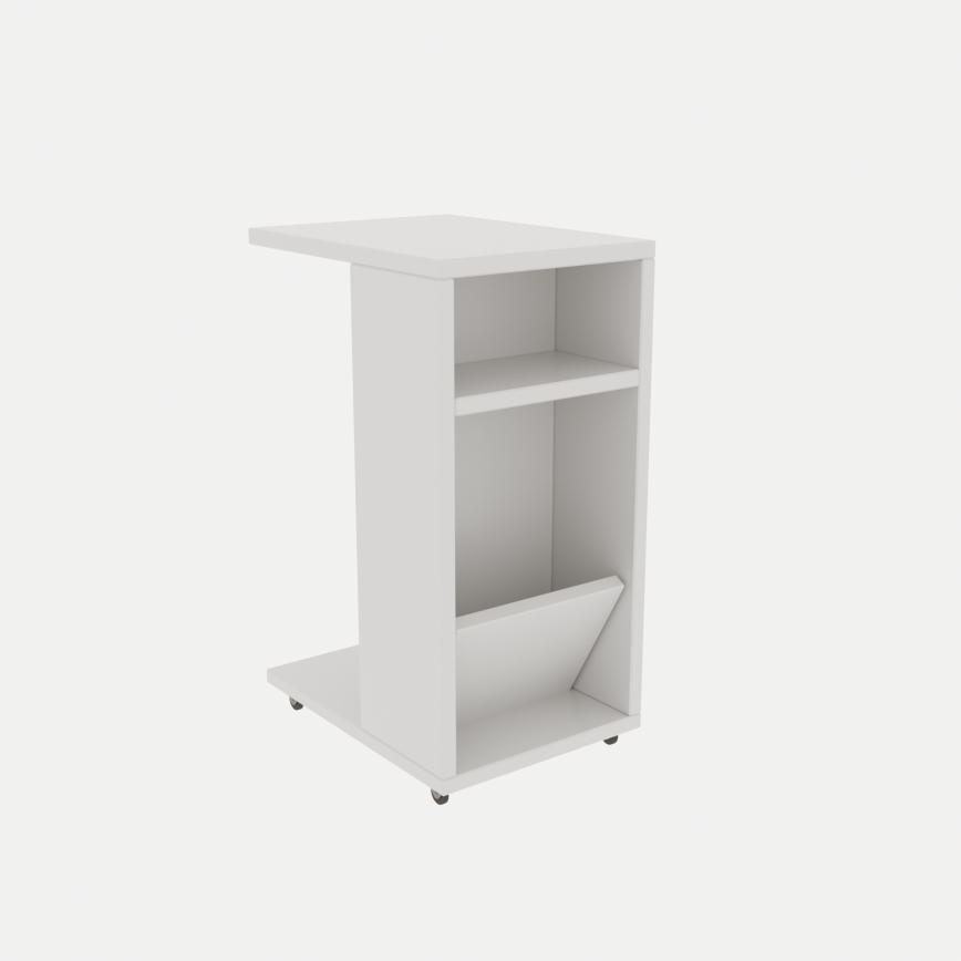 Table d'appoint FILINTA 63x40 cm blanche