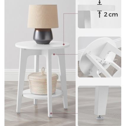Table d'appoint KAEL blanche