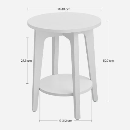 Table d'appoint KAEL blanche