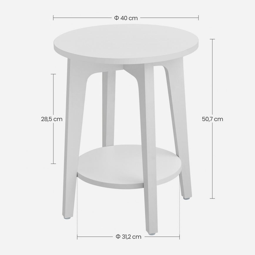 Table d'appoint KAEL blanche