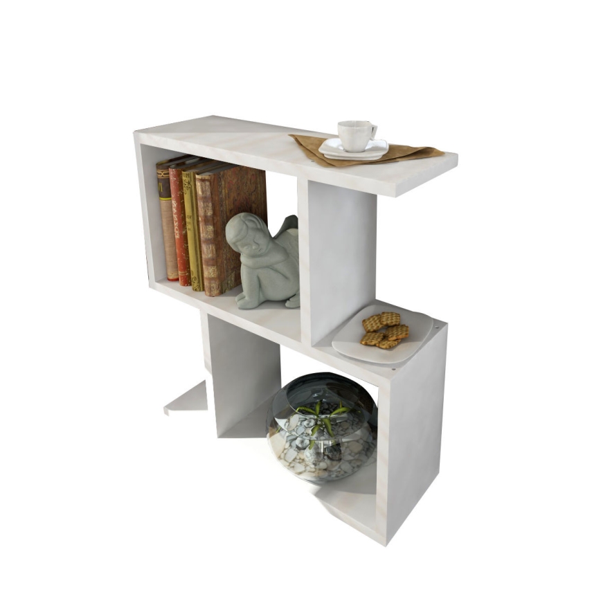 Table d'appoint KARINUS 55,4x50 cm blanche