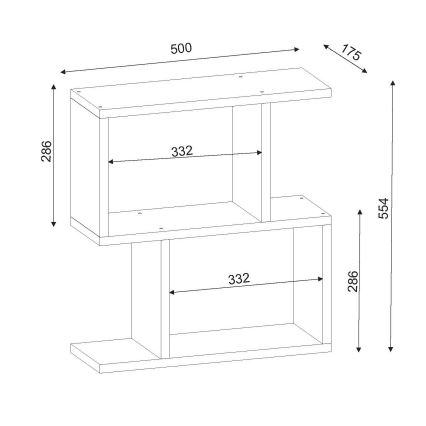 Table d'appoint KARINUS 55,4x50 cm blanche