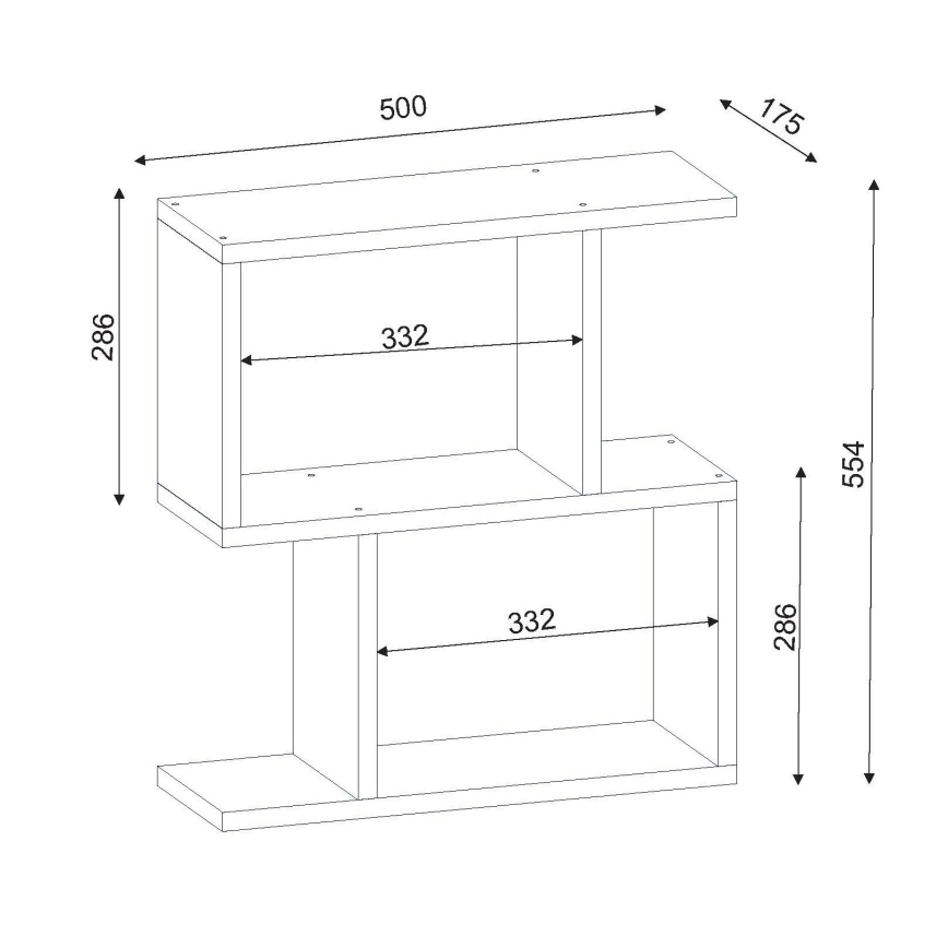Table d'appoint KARINUS 55,4x50 cm blanche