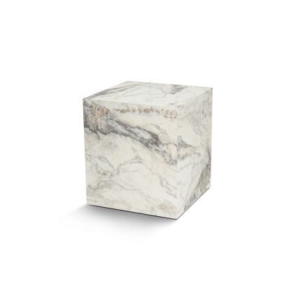 Table d'appoint KUP 50x45 cm décor en marbre