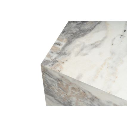 Table d'appoint KUP 50x45 cm décor en marbre