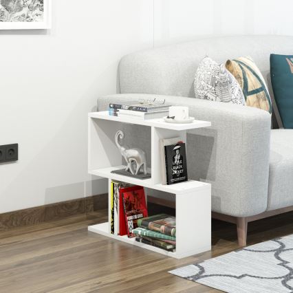 Table d'appoint LALE 55x60 cm blanc