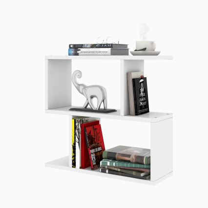 Table d'appoint LALE 55x60 cm blanc