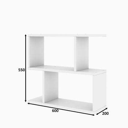 Table d'appoint LALE 55x60 cm blanc