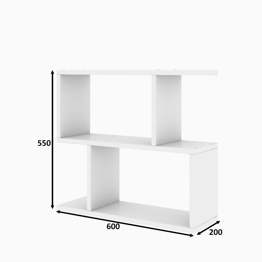 Table d'appoint LALE 55x60 cm blanc