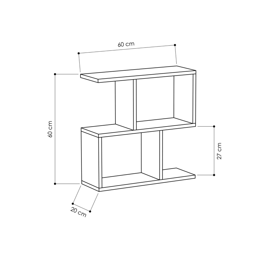 Table d'appoint MANIA 60x60 cm anthracite