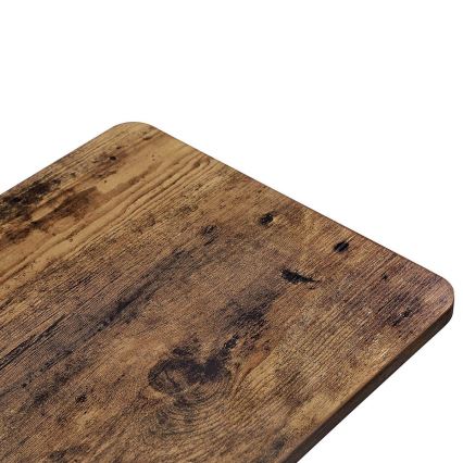 Table d'appoint mobile ELDUR, marron/noir