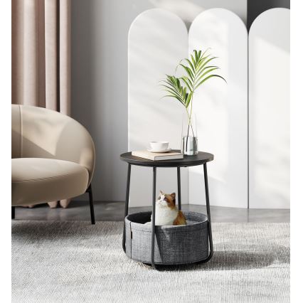Table d'appoint NOIRA noir/gris