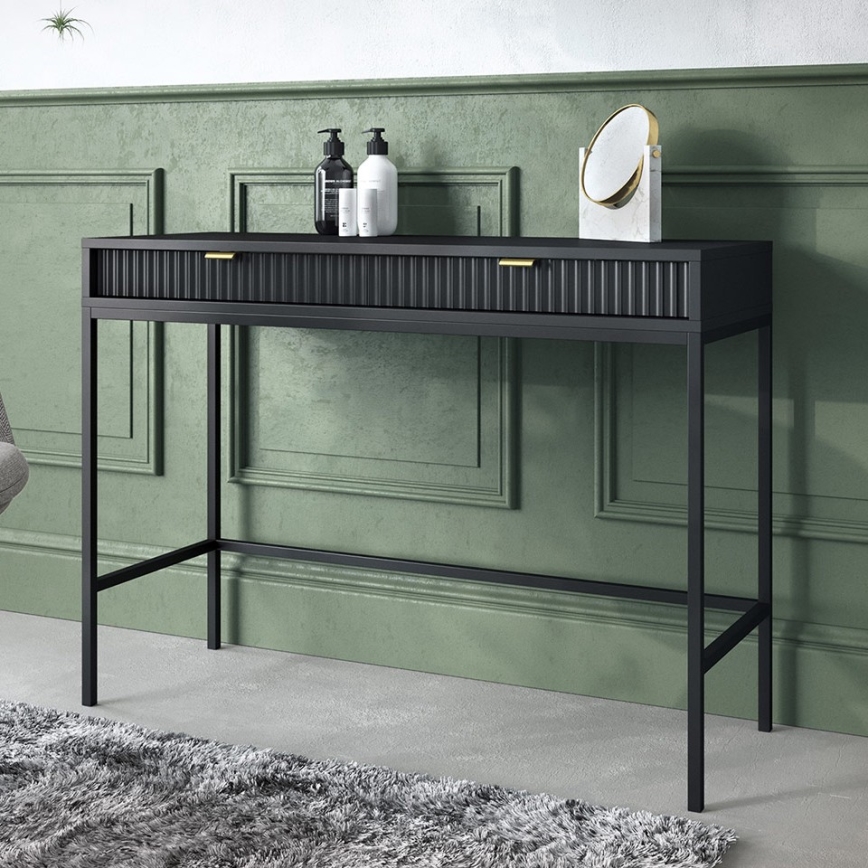 Table d'appoint NOVA 77x104 cm noir