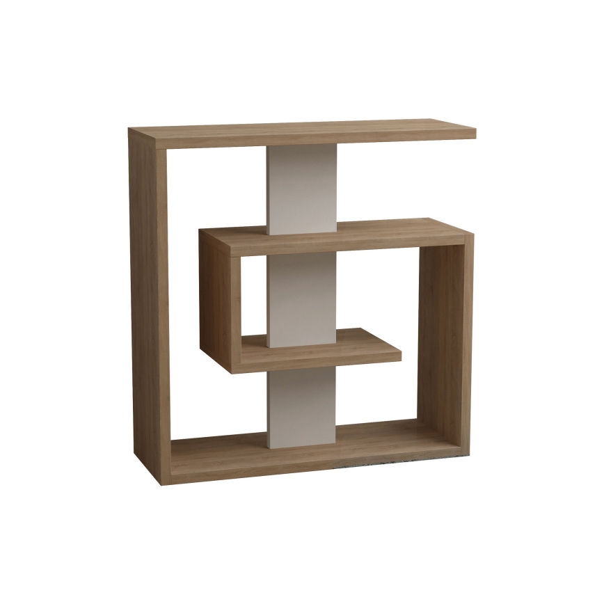 Table d'appoint SALY 57x55 cm beige/marron