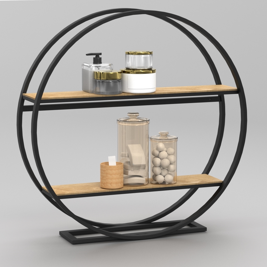 Table d'appoint SHELF d. 62,5 cm chêne