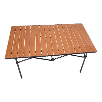 Table de camping avec plateau roulant 54x93 cm