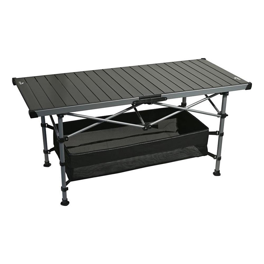 Table de camping pliable 123x55cm anthracite