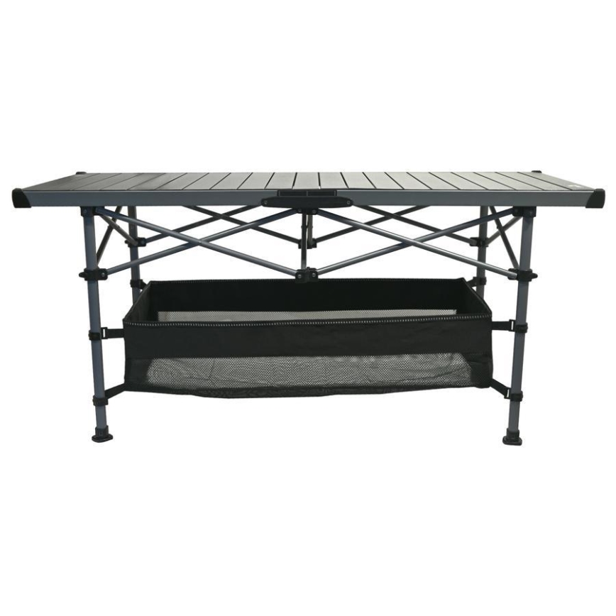 Table de camping pliable 123x55cm anthracite