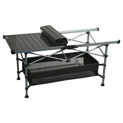 Table de camping pliable 123x55cm anthracite