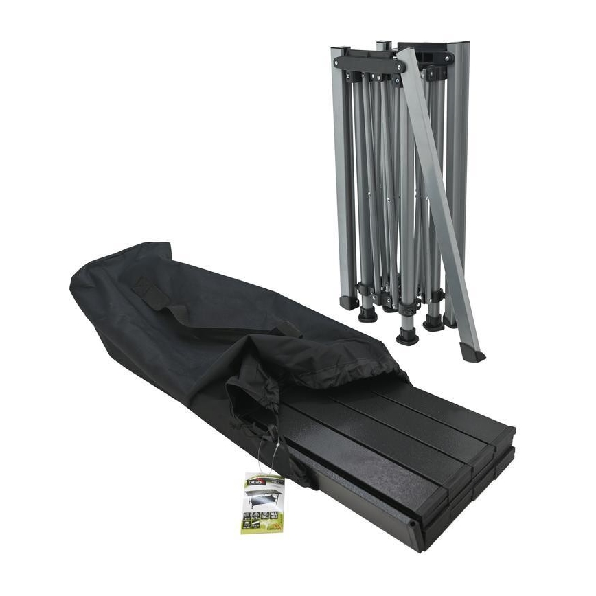 Table de camping pliable 123x55cm anthracite