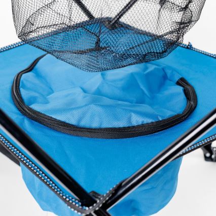 Table de camping pliable + 2x chaise bleu