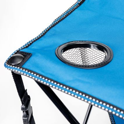 Table de camping pliable + 2x chaise bleu