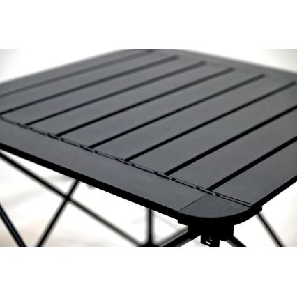 Table de camping pliable 52x52cm anthracite