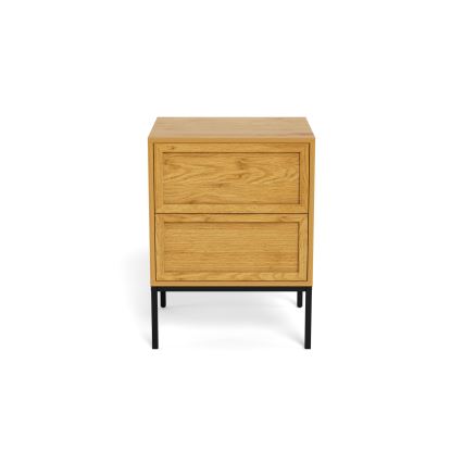 Table de chevet ALIN 46x40 cm, marron clair